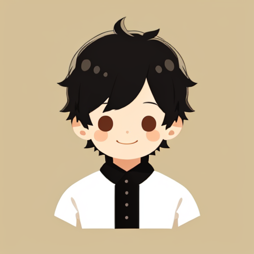 03807-1282310360-flat avatar, 1boy, solo, smile, head shot, simple background, black  hair,.png